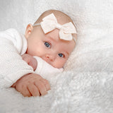 Baby Lined Bow Headband Set