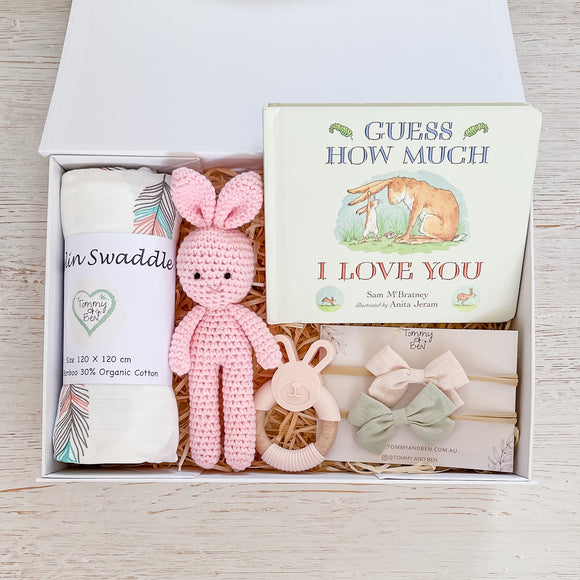 Newborn Love Girl Gift Box- Tommy & Ben