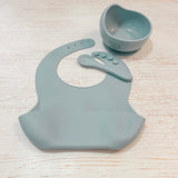 Silicone Suction Bowl and Spoon - Ocean