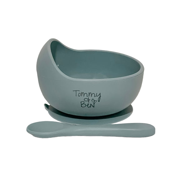 Silicone Suction Bowl and Spoon - Ocean - Tommy & Ben
